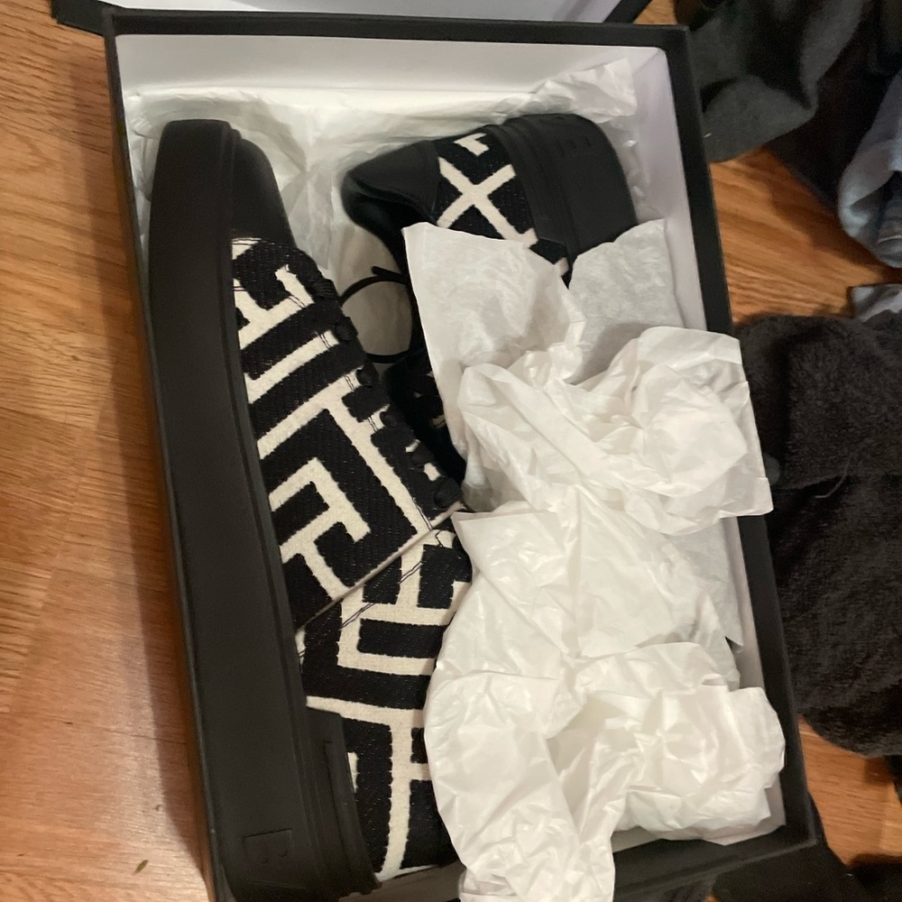Balmain Monochrome Sneakers